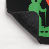 Damen Geocaching Wandern V-Ausschnitt Mousepad (Ecke)