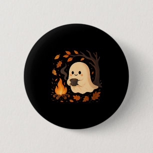 Damen Ghost By Campfire Mit Tasse V-Ausschnitt Button