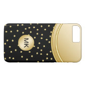 Damen-Goldberufliche Monogramm-Hüllen Case-Mate iPhone Hülle (Rückseite (Horizontal))