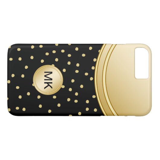 Damen-Goldberufliche Monogramm-Hüllen Case-Mate iPhone Hülle (Rückseite (Horizontal))