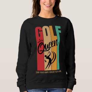 Damen GOLF KÖNIGIN Vintage-Farben Benutzername Sweatshirt