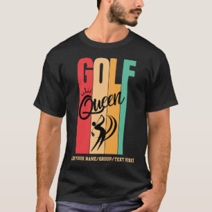 Damen GOLF KÖNIGIN Vintage-Farben Benutzername T-Shirt