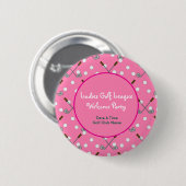 Damen-Golf-Liga-Button Button (Vorne & Hinten)