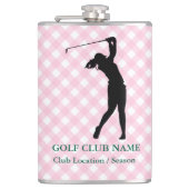 Damen-Golf-Liga-Flasche Flachmann (Vorderseite)