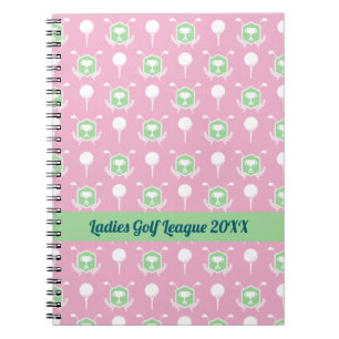 Damen-Golf-Liga-Spiral-Notizblock Notizblock