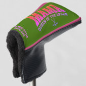 Damen Golf MAMA QUEEN DES GRÜNEN PUTTER Golf Headcover (3/4 Vorderseite)
