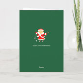 Damen-Golf-Weihnachten Feiertagskarte (Rückseite)
