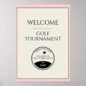 Damen-Golfturnier-Willkommensposter Poster (Vorne)