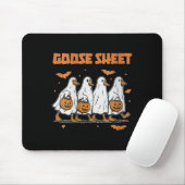 Damen Halloween Herbst Gans Blatt Geist Blumen Her Mousepad (Mit Mouse)