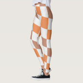 Damen Herbstmode Karierte Leggings (Links)