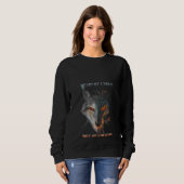Damen Herz eines Wolf-Souls eines Drachenwolfs und Sweatshirt (Vorne ganz)