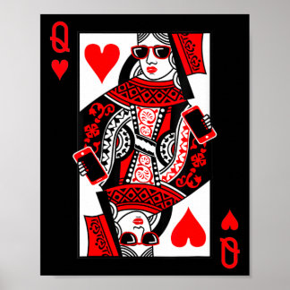 Damen Herzkönigin - Vintage Valentinstag C Poster