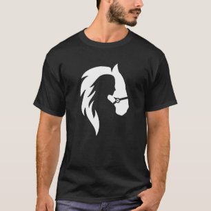 Damen Herzschlag Pferd Liebe Frequenz Reiter Herz T-Shirt