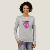 Damen #HUMAN Hemd Langarm Tri-Blend Shirt (Volle Vorderseite)