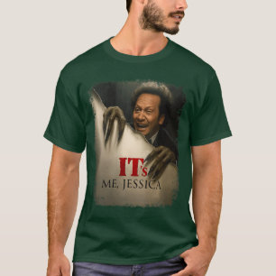 Damen Ich bin Jessica Horror VNeck Mädchen T-Shirt