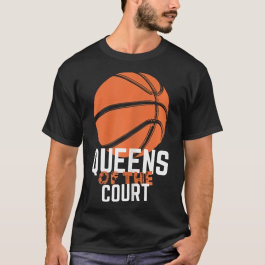 Damen im Gericht - Frauen Mädchen Basketba T-Shirt (Vorderseite)