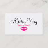 Damen im Power Visitenkarte (Vorderseite)