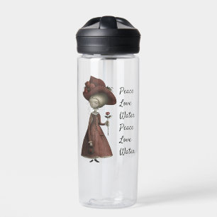 Damen im Vintage-Stil Trinkflasche