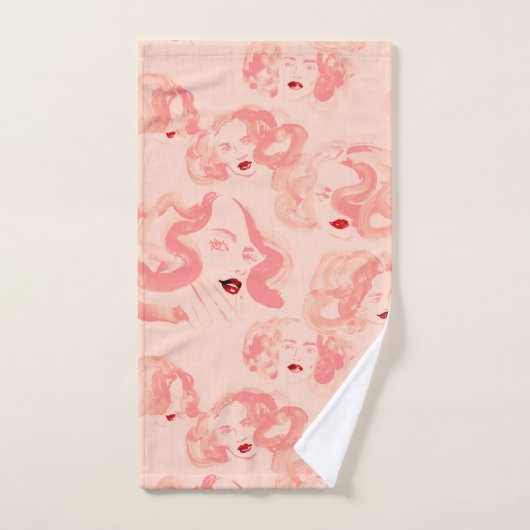 Damen in Rose Handtuch (Handtuch)