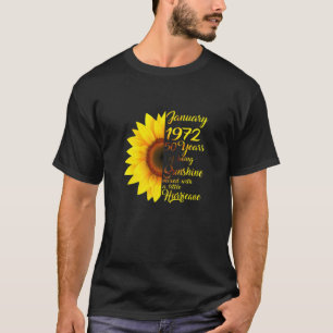 Damen Januar Mädchen 1972 T 50 Jahre alt 50. Gebur T-Shirt