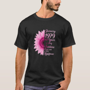 Damen Januar Mädchen 1979 TShirt 44 Jahre alt 44.