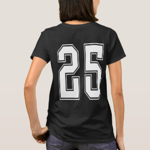 Damen-Jersey-Nummer-Grafik-T-Shirt – Vintage Y2 T-Shirt