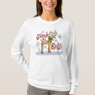 Damen-Klingel-Bell-Weihnachtspullover - Ren T-Shirt