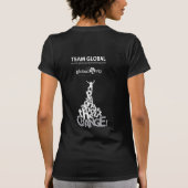 Damen-kurzes Hülsen-T-Shirt Schwarzes Petite T-Shirt (Rückseite)