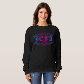 Damen La Jefa spanische Chefin Boss-Babe Sweatshirt (Vorne ganz)