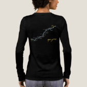 Damen Langarm  Tri-Blend Shirt (Rückseite)