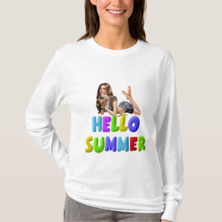 Damen Langärmelige Grundhemden T-Shirt