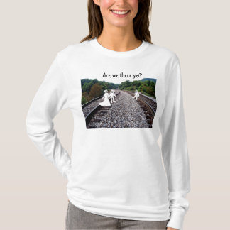 Damen-langer Hülsen-T - Shirt - Geister auf