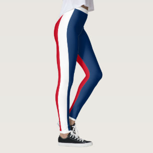 Damen-Leggings - Rot Weiß & Blau Leggings