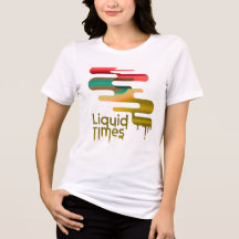 Damen "Liquid Times" Abstracte Schmelz-Grafik Te