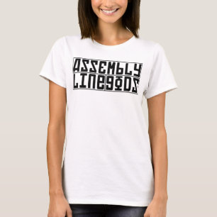 Damen-Logo schlicht - Schwarzes T-Shirt