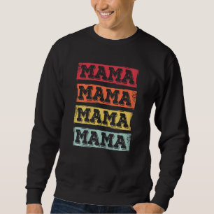 Damen Mama Retro Muttertags-Outfit Vintage Mutti Sweatshirt