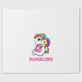 Damen Mamacorn - Mutter Tochter Einhörner Tank Top Geschenkpapier
