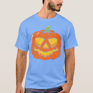 Damen Männer Beängstigende leckere Halloween Kürbi T-Shirt