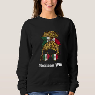 Damen-Mexikanische-Ehefrau-Sonnenbrille Mexikanisc Sweatshirt