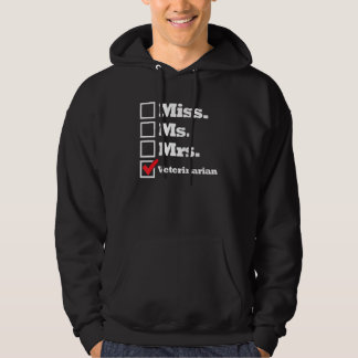 Damen Miss Ms Mrs Tierärztin Lustiger Berufsschwer Hoodie