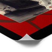 Damen mit langem Haar viktorianisches Bild Poster (Ecke)
