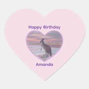 Damen namens Amanda, Herz-Aufkleber
