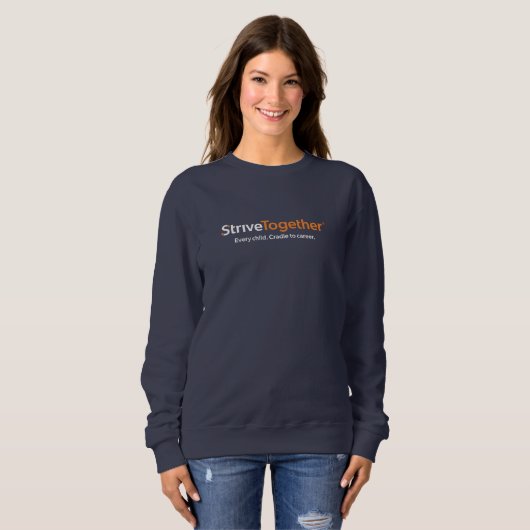 Damen-Navy-Sweatshirt Sweatshirt (Vorne ganz)