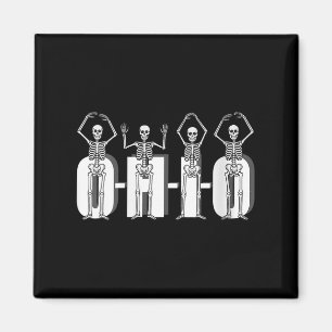 Damen O-h-i-o State Skelette Lustig Ohio Vintage Magnet