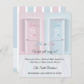 Damen oder Herren Toilette Rosa blaues Geschlecht (Vorne/Hinten)