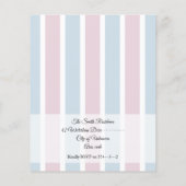 Damen oder Herren Toilette Rosa blaues Geschlecht (Rückseite)