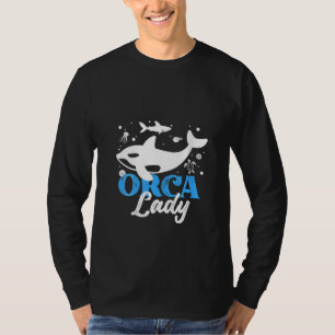 Damen Orca Grafik für Frauen Mädchen Kinder Wal V T-Shirt