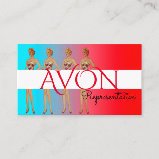 Damen personalisiertes Avon Visitenkarte