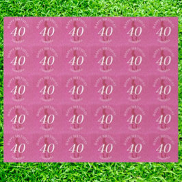 DAMEN PINK GLITTER GROSSER GEBURTSTAG GESCHENKPAPIER