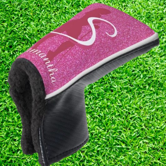 DAMEN PINK GLITZER GOLF HEADCOVER